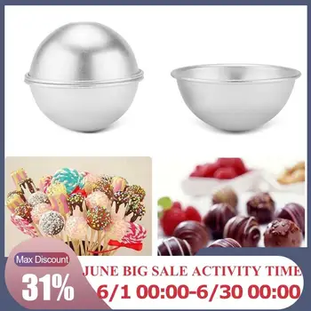

1pc Half Round Aluminium Alloy Bath Bomb Molds DIY Salt Bath Homemade Tool Sphere Gifts Crafting Ball Bomb Semicircle Mold M3K7