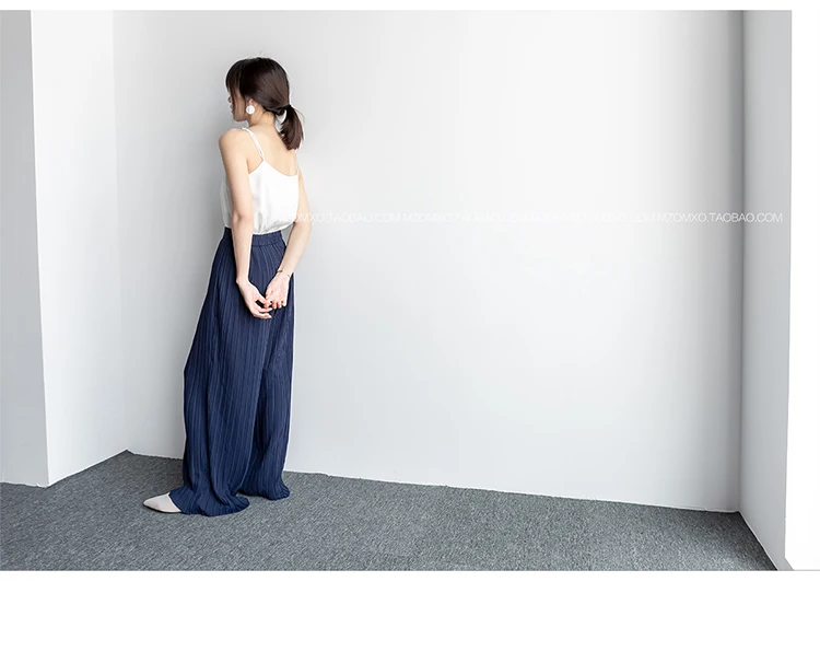 Горячая Miyake модные складные узкие soild длинные брюки Широкие брюки