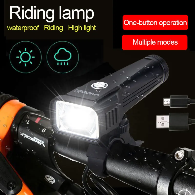 USB перезаряжаемая Передняя велосипедная лампа T6 для велосипеда MTB для верховой езды, светильник с 3 режимами переключения, велосипедный светильник, Аксессуары для велосипеда