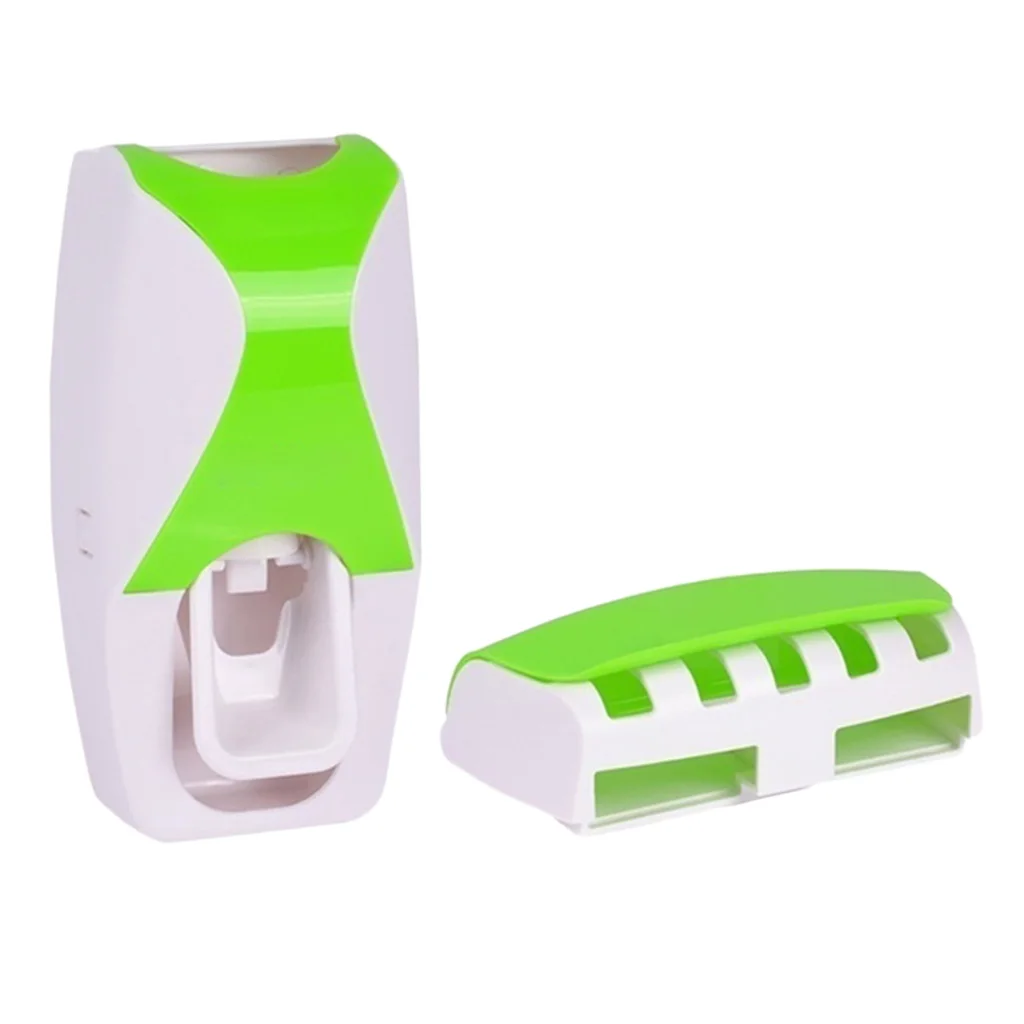 Kids Automatic Toothpaste Dispenser Toothbrush Holder Set Hygienic Economy