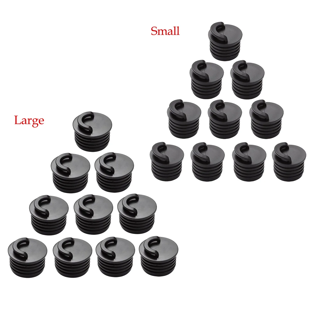 10 Scupper Stoppers Portable Anti Leakage Rubber End Caps Plugs For