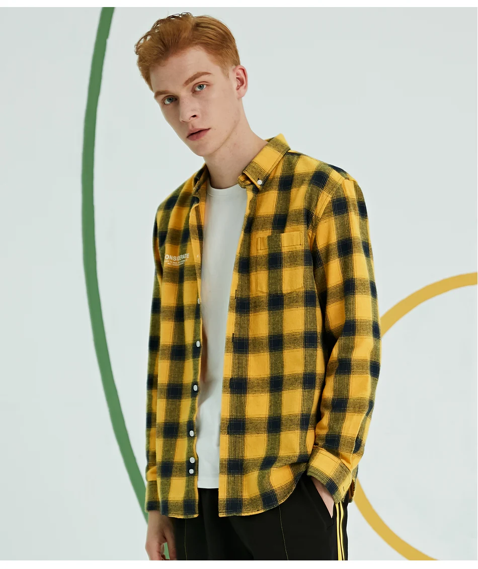 Yellow Plaid Shirt Black Dress Shirts 