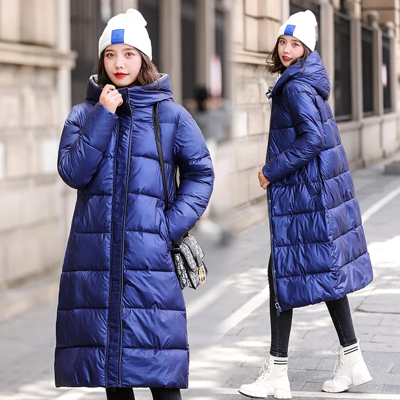 

Cotton Coat Women's Photo Shoot Autumn And Winter New Style Bright Surface Plus-sized Large Size Dress Loose-Fit 200 Large GIRL'