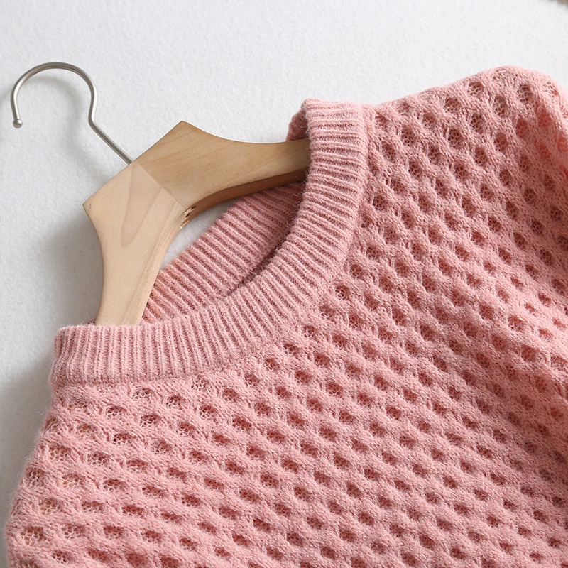 Вязаный свитер женский джемпер зима Новая мода o-образным вырезом сплошной вышивка Повседневный Толстый Пуловер модный шикарный теплый вязаный Топ