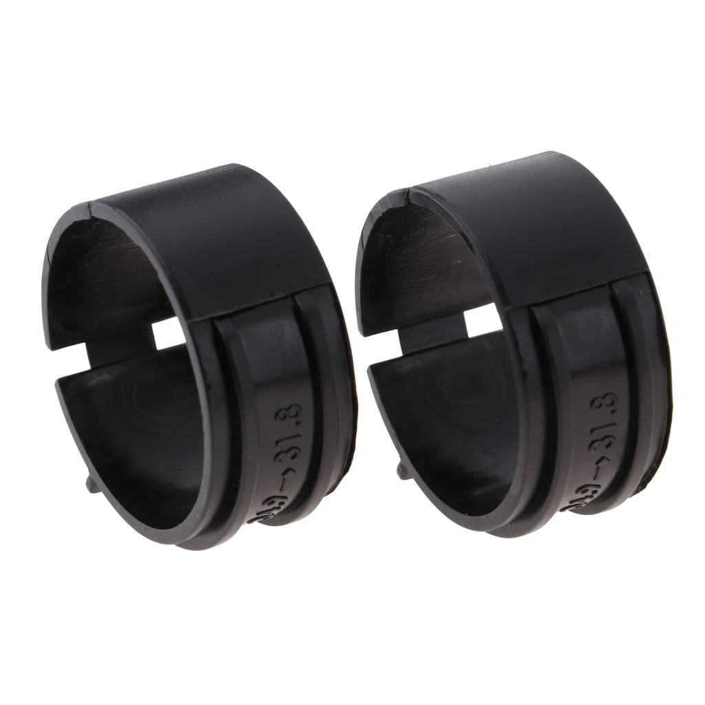 2 Pairs Bicycle Front Derailleur Clamp Adapter Reducer 34.9mm to 31.8mm MTB Mountain Bike Road Cycling Braze-on Adapter Clamps