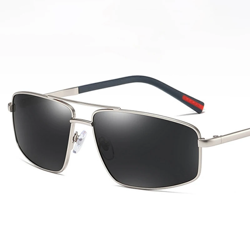 C5 silver black HBK, новинка, поляризационные солнцезащитные очки, мужские, спортивные, крутые, черные, брендовые, солнцезащитные очки TR90, металлическая оправа, UV400, для вождения, металлическая петля, Oculos De Sol - Цвет линз: C5 silver black