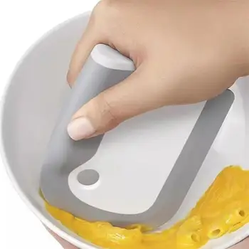 

Kitchen Integrated Soft Rubber Scraper Dinner Multifunction Tableware Cleaning Brush Plate Soft Rubber Cleaning Baking Tool