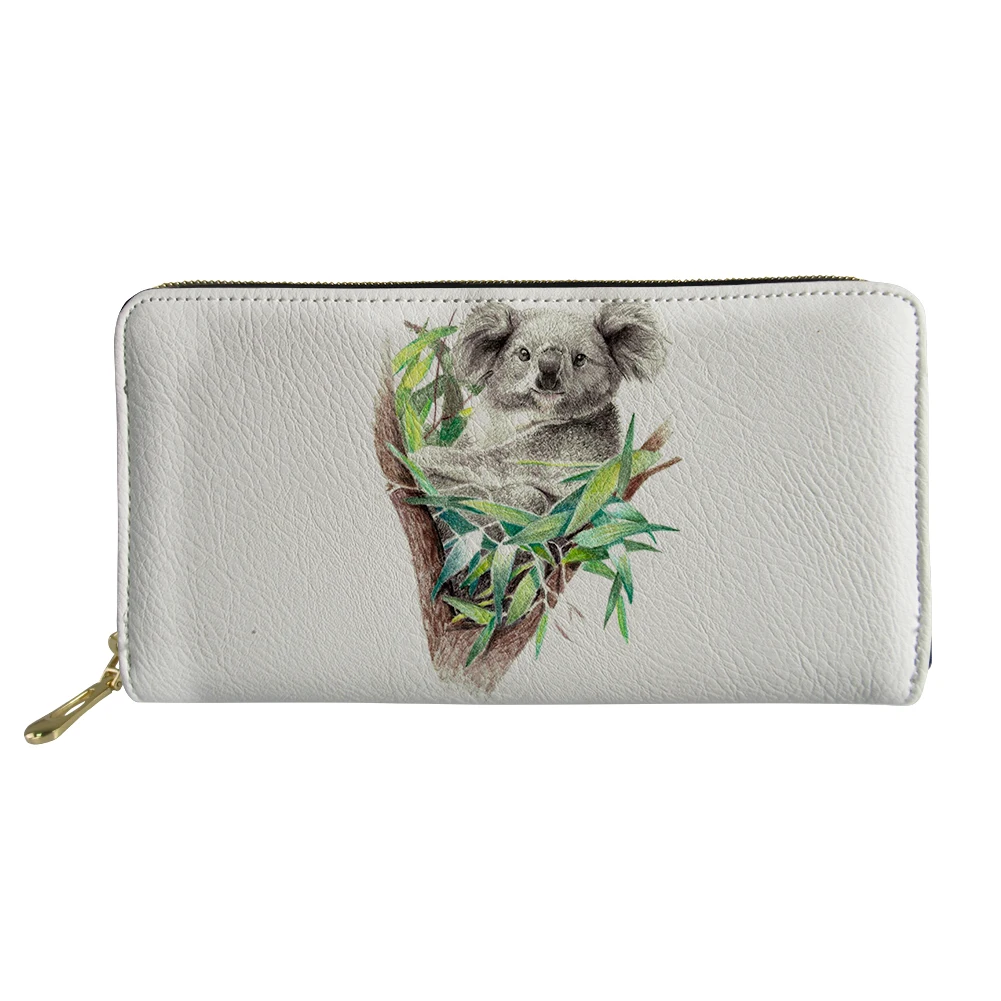 Кошелек THIKIN Kawaii Koala для женщин и девушек милый кошелек с мультяшным принтом