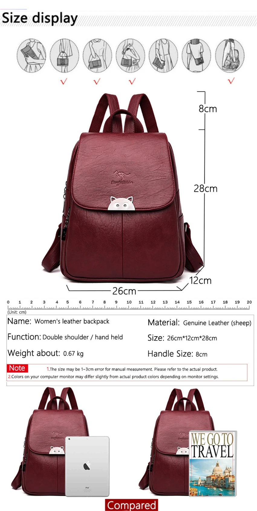 Роскошный мягкий кожаный женский рюкзак высокого качества простые школьные сумки с буквенным принтом для девочек-подростков большая Вместительная дорожная сумка