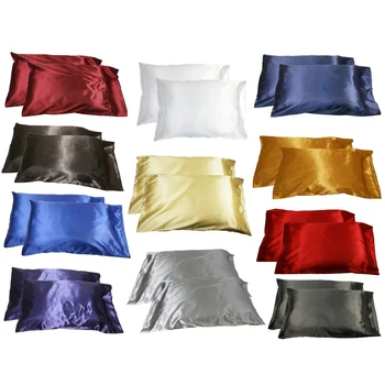 

1pc Pillow Case 100% Mulberry Silk Pillowcase Zipper Pillowcases For Healthy Standard Queen King Multicolor High Quality