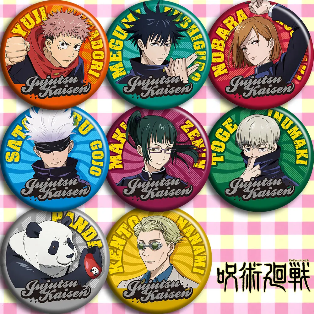 Japan Anime Jujutsu Kaisen Kugisaki Nobara Cosplay Garniture Collect Hat Badge For Backpack Bags Button Brooch Pin Xmas Toy Gift