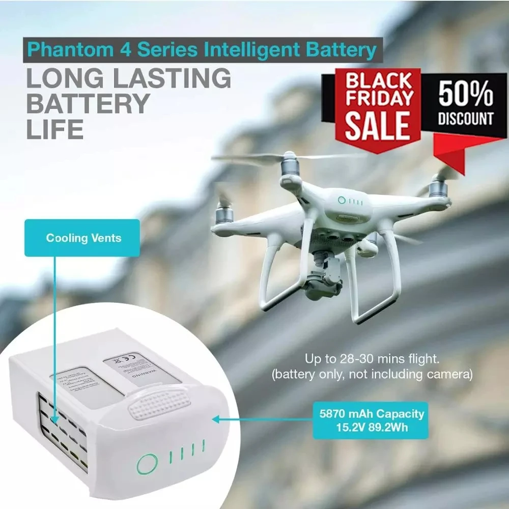 Распродажа 15 2 V 5870mAh Lipo Интеллектуальный Полетный аккумулятор для Дронов DJI Phantom 4