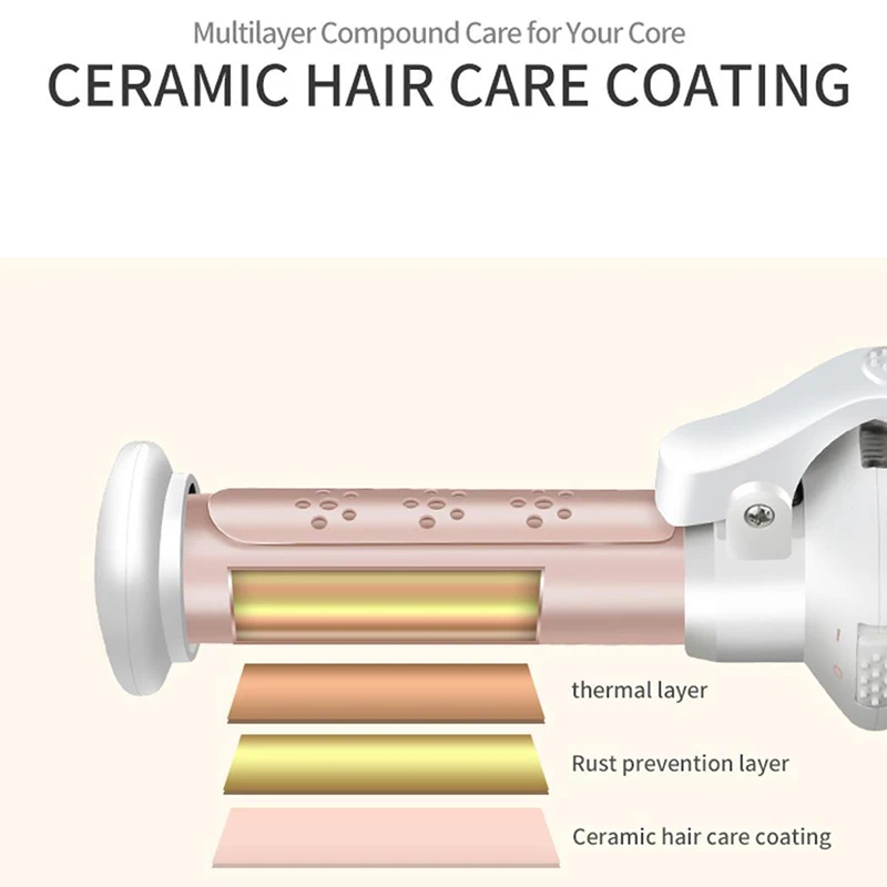 Electric Professional Ceramic Hair Curler Lcd Curling Iron Roller Curls Wand Waver Fashion Styling Tools