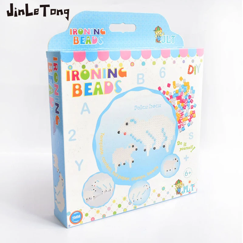 4Colors Polar Bear Beans Set Hama beads toy set 5mm Hama beads 3D puzzle DIY toys kids educational toys gift