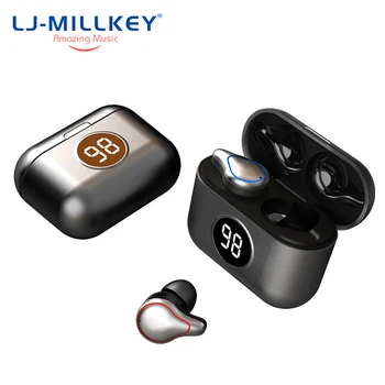 

TWS Bluetooth 5.0 Earphones LED Display Wireless Headphone 9D Stereo Sports Waterproof Earbuds Headsets With Microphone