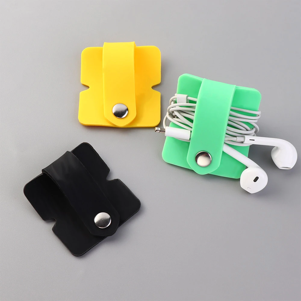 1pcs Phone Cable Organizer Good Quality Silicone Wrap Winder Cord