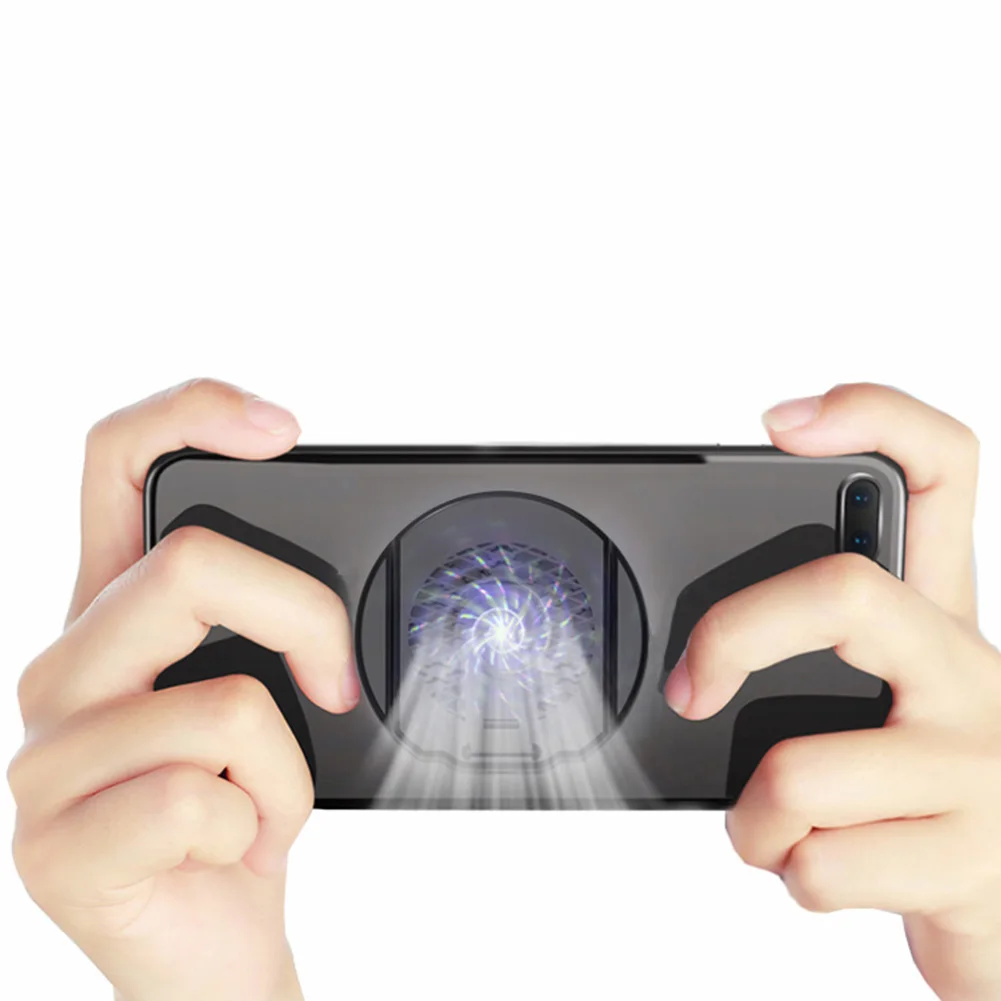 

Gaming Mobile Phone Cooler Holder Mute Gamepad Shooter Radiator Heat Sink Stand Portable Game Cooling Fan Pad Universal