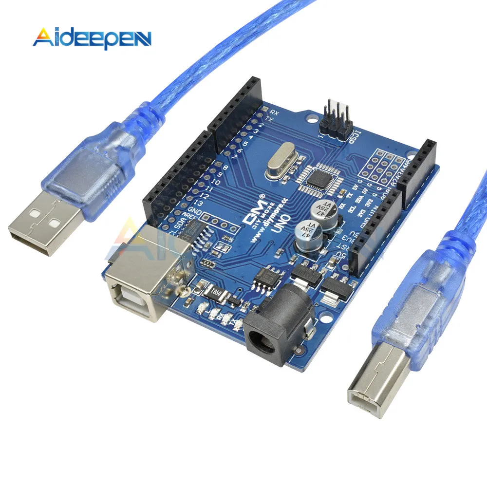 UNO R3 MEGA328P CH340 CH340G для Arduino UNO R3 с usb-кабелем