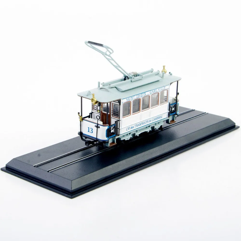 Детская Игрушечная модель трамвая 1/87 масштаб Atlas модель трамвая Motrice N 13(CGFT)-1907 литой автомобиль грузовик Frigure для детей Детский подарок