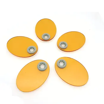 

5pcs Oval Shape Dental Shield Plate Shade Board Light Hood Plastic for Curing Lamp Replacement