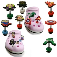 1 шт. Супер Герои КРОК талисманы Мстители Justice leagespring/стоячие патчи для обуви аксессуары Jibz украшения подарки для детей