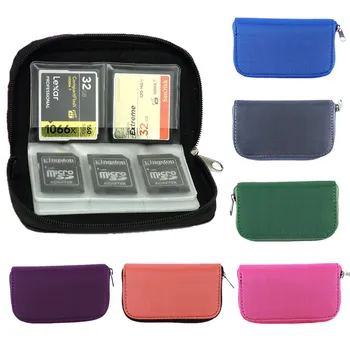 

Memory Card Storage Bag Carrying Case Holder Wallet 22 Slots for CF/SD/Micro SD/SDHC/MS/DS Game Accessories memory card box