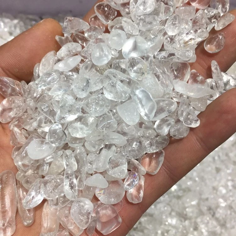 

Natural clear quartz crystal Tumbled Stone Polished transparent quartz stone