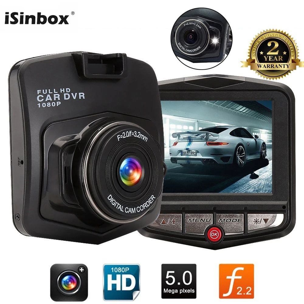 

HD 1080P Car DVR Dash Camera Driving Recorder Night Vision Loop Recording Wide Angle Motion Detection Video Dashcam Registrar