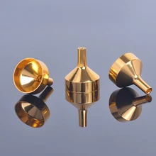 Mini entonnoirs métalliques pour remplissage de petits flacons, transfert de liquide, recharge de parfum, huile essentielle, 10 pièces