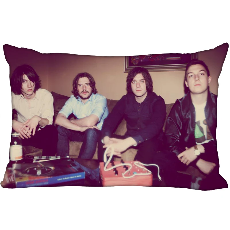 Новые Пользовательские Arctic Monkeys Печать наволочки Две стороны Стандартный атлас шелк мягкие прямоугольные Наволочки на молнии больше размер - Цвет: 18