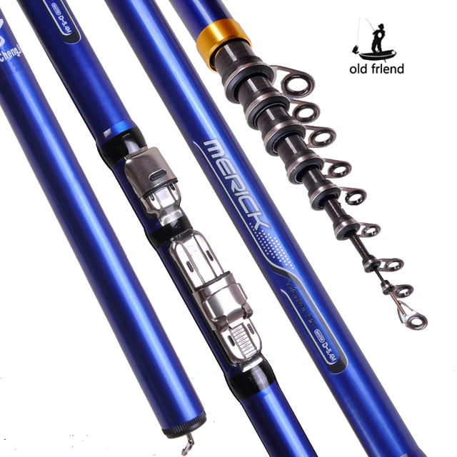 Carbon fiber 3.6M 4.5M 5.4M 6.3M Spinning Fishing Rod M Power Telescopic