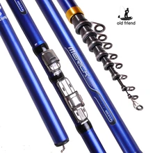 Carbon fiber 3,6 M 4,5 M 5,4 M 6,3 M Spinning Angelrute M Power Teleskop Rock Angelrute Karpfen feeder Rod Surf Spinning Rod