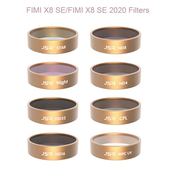 

Filter Set for FIMI X8 SE 2020 UV CPL ND4 8 16 32 Star Night Filter for FIMI X8SE Drone Camera Lens Filters Kit Accessories