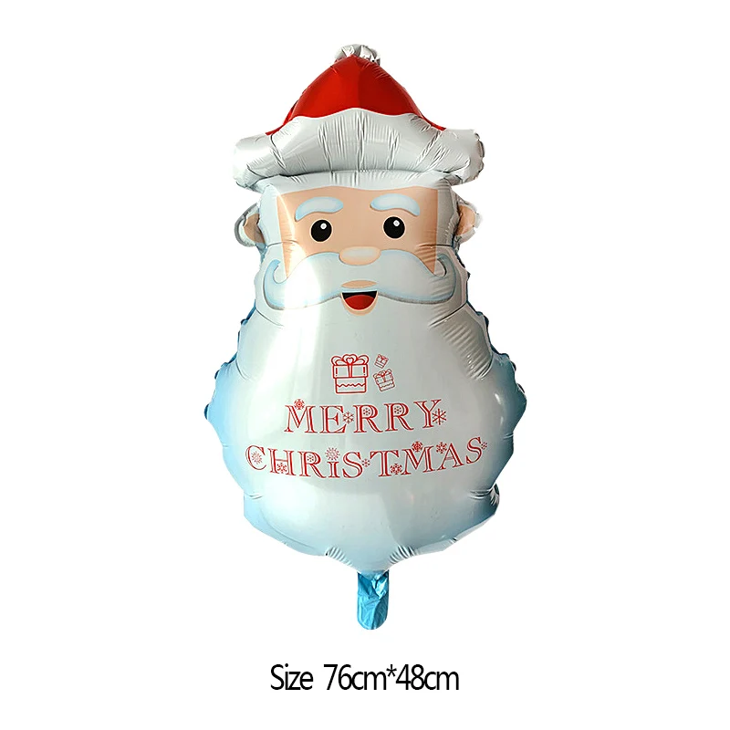 Рождественский запас фольги Воздушные шары Санта Клаус фольги Воздушные шары Подарочная коробка Globos рождественские шарики с колокольчиками рождественские украшения Xmas орнамент - Цвет: B04