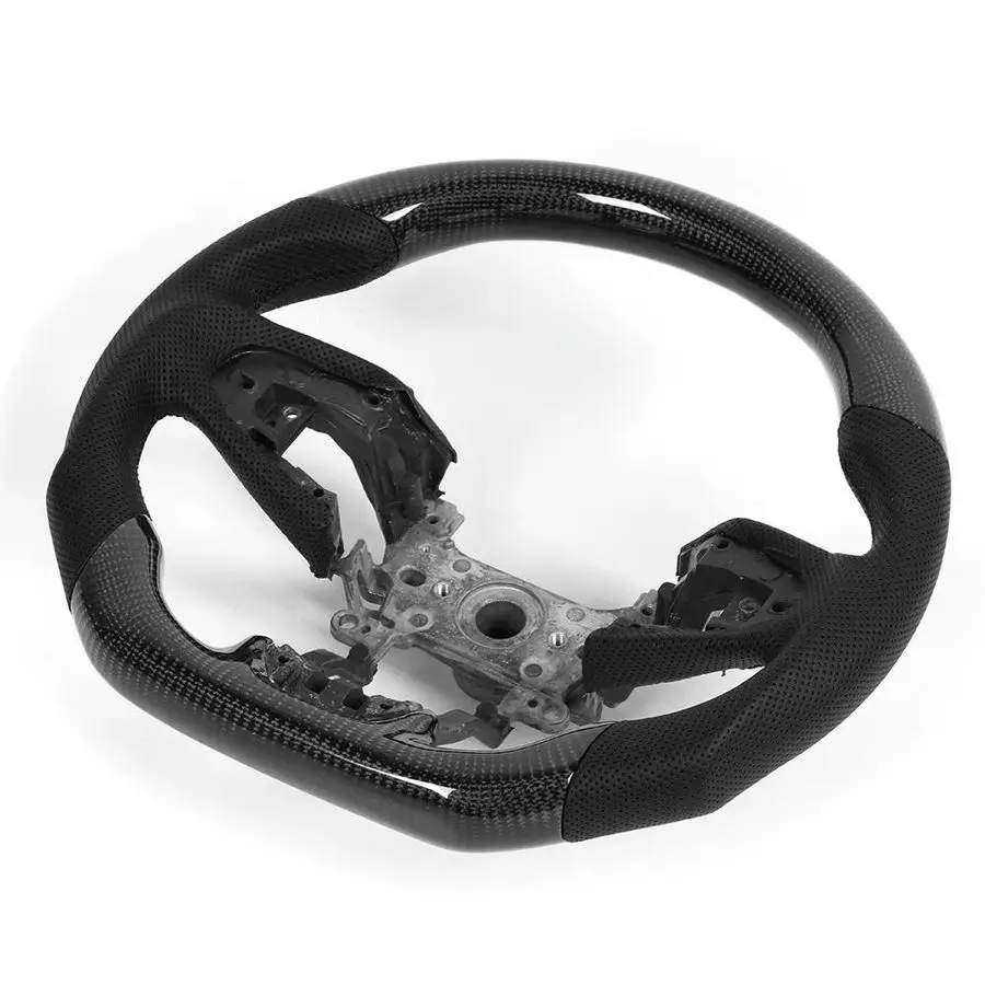 Наппа из углеродного волокна с черной прострочкой подходит для Honda Civic FC Type R FK8 2016