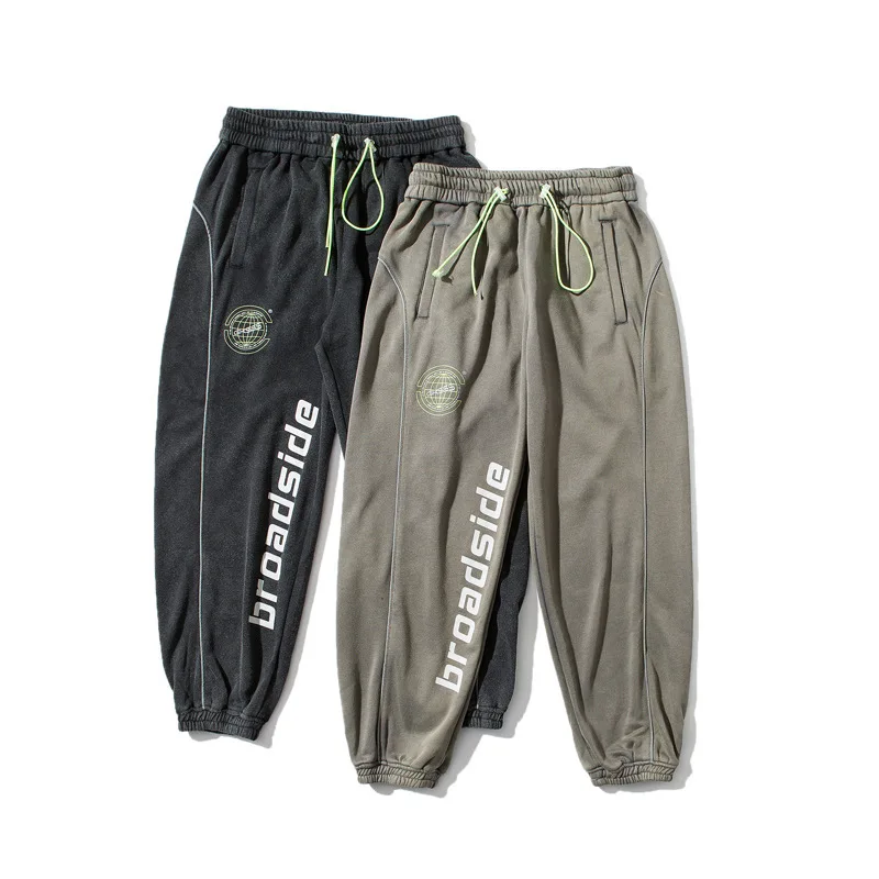 

Panda Stock 2020 Spring New Style Printed Letter Loose-Fit Sports Pants MEN'S Trousers Japanese-style Versatile Men's Trousers