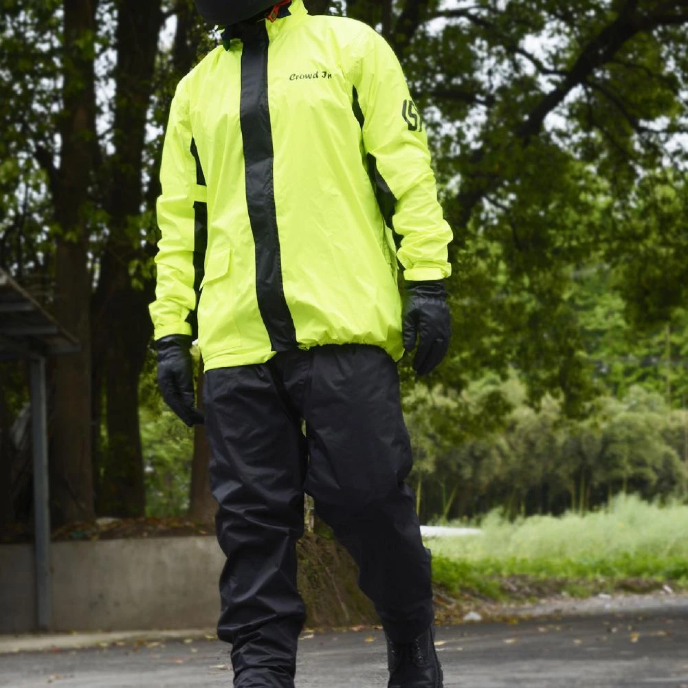 reflectante para motocicleta, resistente al agua, verde, pantalones de lluvia moto, traje para adulto|Cubiertas de motocicleta| - AliExpress