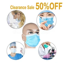 10 шт./лот, трехслойная одноразовая маска для лица, регулируемый наушник, противотуманная маска от пыли, Нетканая защитная маска для рта, респиратор