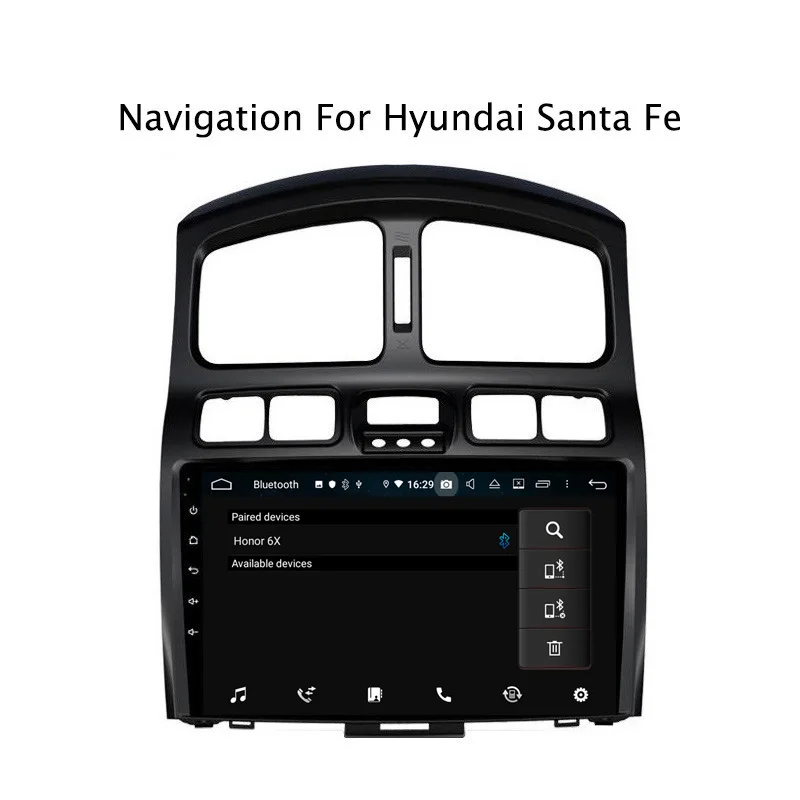 Discount 9" 4G RAM 32G ROM Octa Core Android 9.0 Car DVD GPS For Hyundai Santa Fe 2006 2007 2008 2009 2010 2011-2015 4