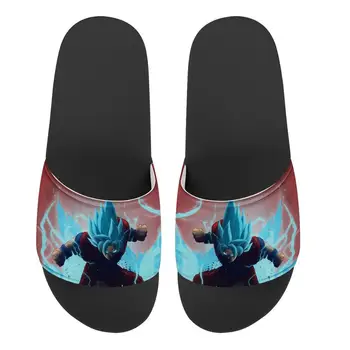 

Plus Size Men Custom Pattern Slippers Dragon Ball Print Summer Men Fashion Slide Sandals Outdoor Non-slip Beach Shoes Platform