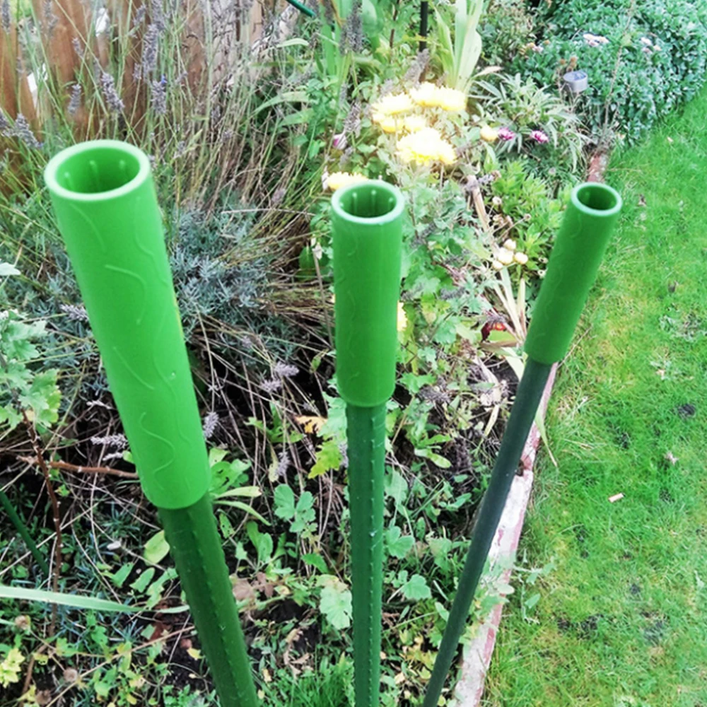Plant Stakes Plastic Plant Supports Plant Support Connector Plant Support Stick 30pcs Plastic Gardening Plant Support Stakes Connector DIY Greenhouse Plant Frame Connection Extension Accessories