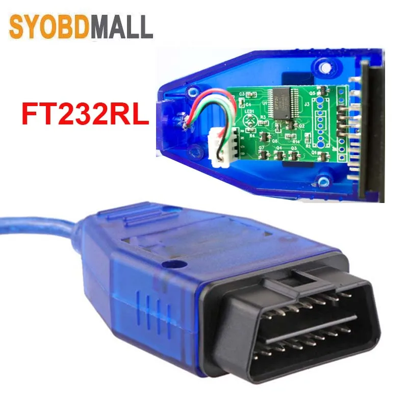 USB-кабель с чипом VAG FTDI FT232RL интерфейс для диагностики KKL USB OBD OBD2 16 контактов 409