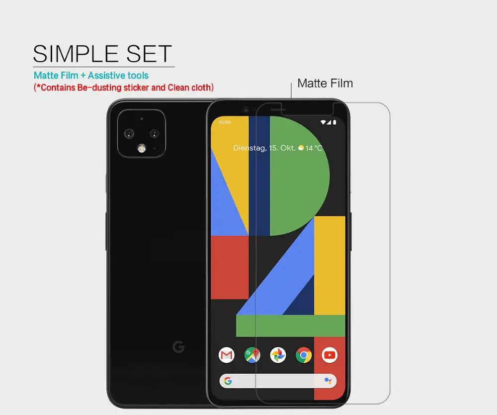 2 шт для Google Pixel 4 XL NILLKIN Супер прозрачная защитная пленка против отпечатков пальцев или матовая защитная пленка для Pixel 4 XL