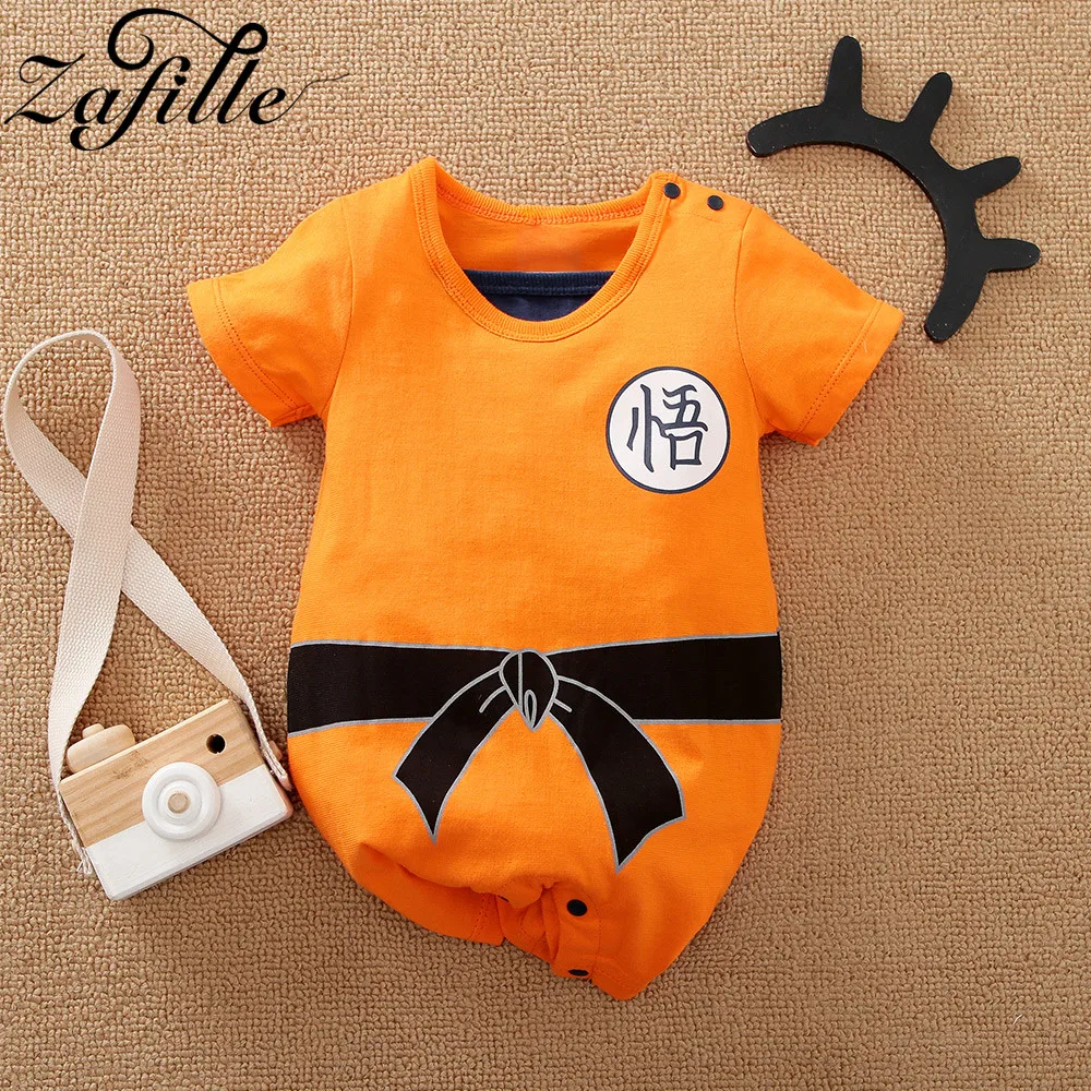 ZAFILLE Anime Baby Clothes Cartoon Monkey Baby's Rompers Jumpsuit For