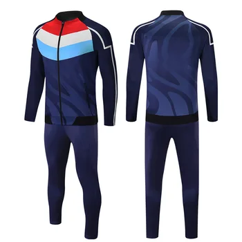 

Custom Men Sport Tracksuit Soccer Uniform For Men Sport Suits Sportswear Full Sleeve Zipper Casual Jogging Gyms Sweat Suits