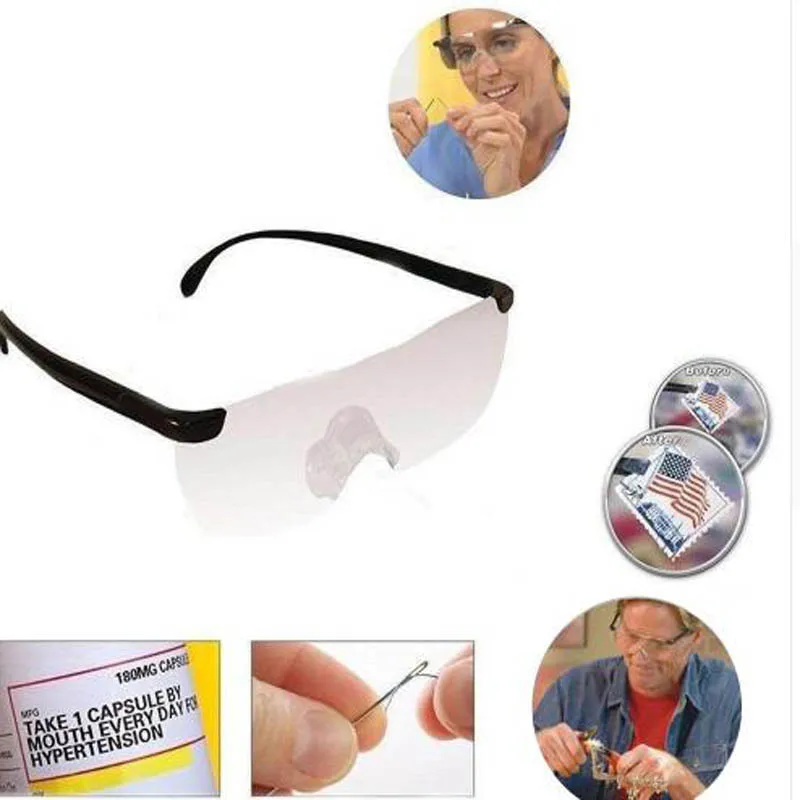 

1pc Magnifier Portable helping hand lupa Magnifying Presbyopic Glasses Eyewear Reading 160% Magnification to See More and Better