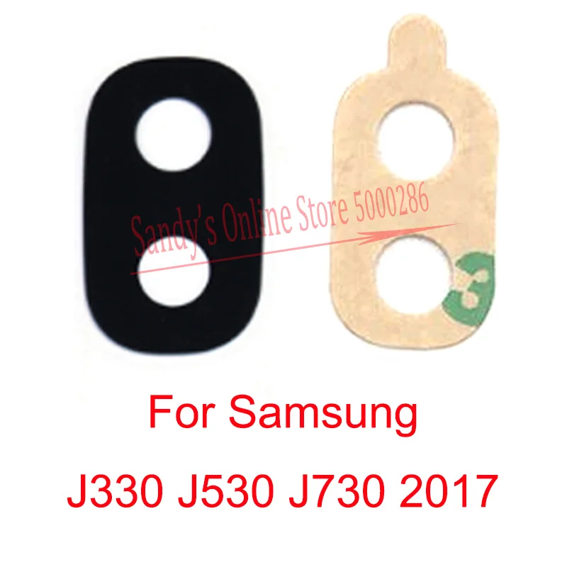 2 PCS Rear Back Camera Glass Lens For Samsung Galaxy J3 J5 J7 J330 J530 J730 2017 Big With Sticker Spare Parts | Мобильные телефоны