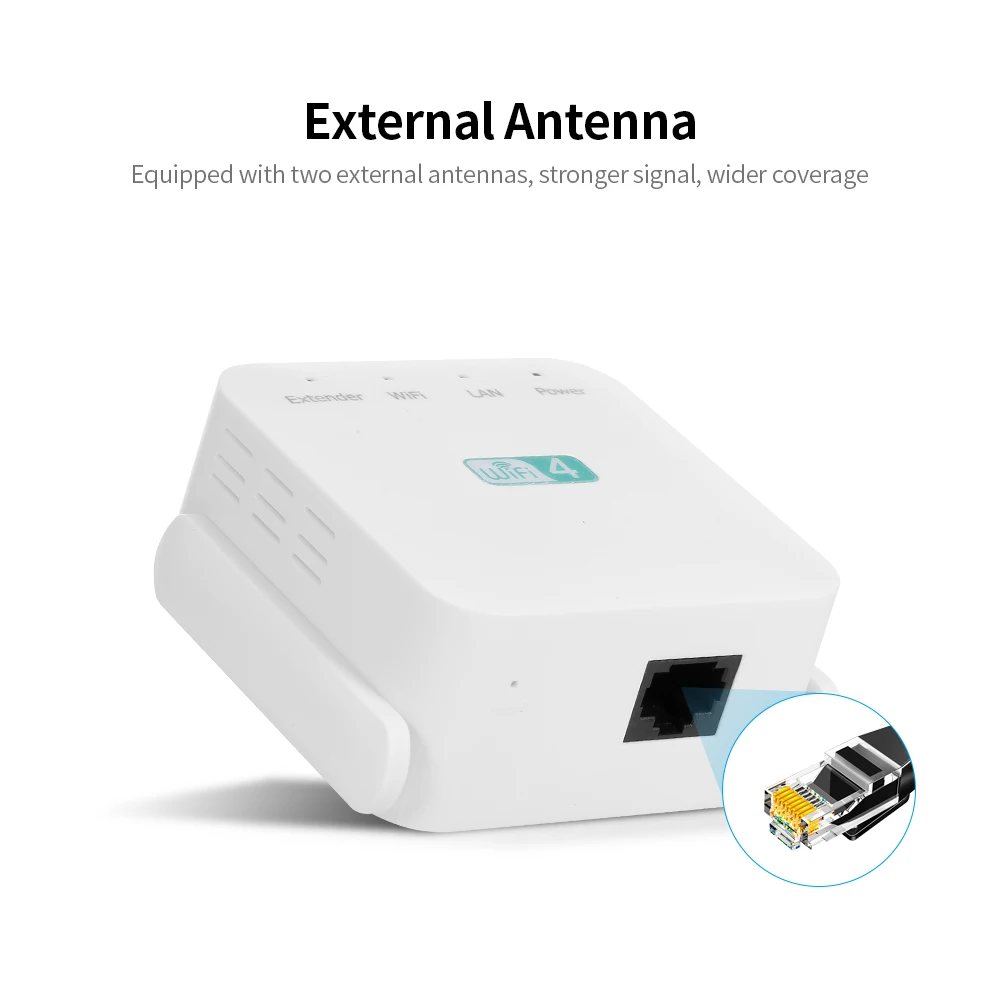 Усилитель сигнала Wi Fi 300 Мбит/с Беспроводной ретранслятор WiFi расширитель