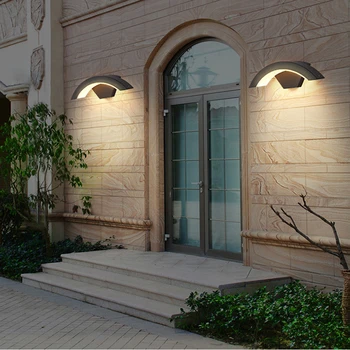 

Walkway Hotel Home Decoration Modern Corridor Aluminum Wall Light Living Room Waterproof LED Curve Lamp Garden Porch Outdoor