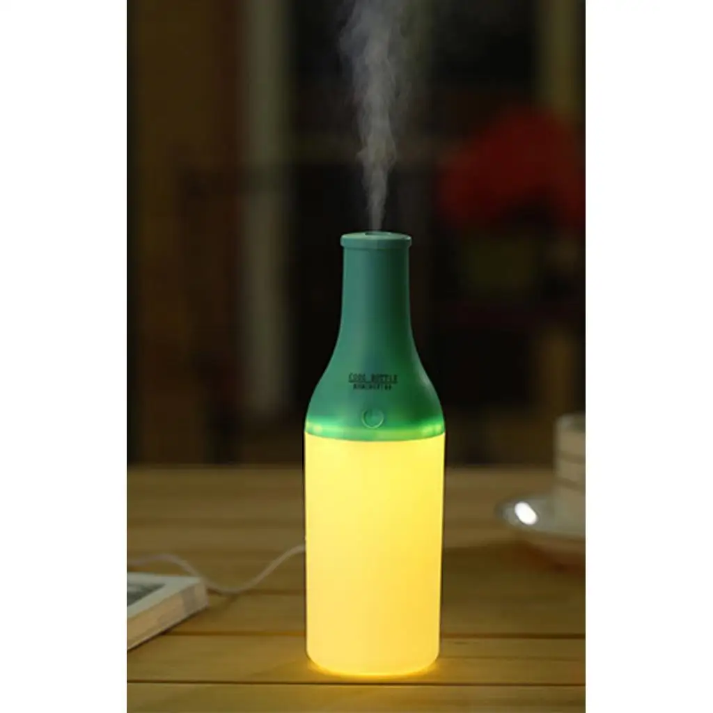 USB Water Bottle Mini Humidifier Office Air Diffuser Aroma Mist Maker Green